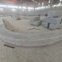 安顺 芝麻白异形坐凳，自然面光面弧形加工