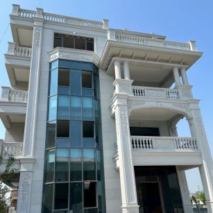 安顺 白麻花岗岩别墅外墙干挂效果展示