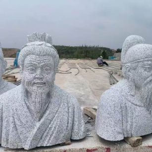 安顺 白麻花岗岩石材人物立体雕刻