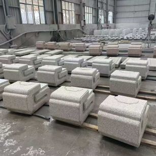 安顺 白麻花岗岩异形加工-石凳，坐凳