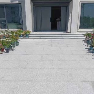 安顺 芝麻白花岗岩地铺石地面铺装