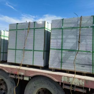 安顺 芝麻白花岗岩地铺石装车日常