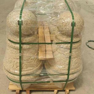 安顺 黄金麻异形定制雕花——棒棒糖挡车柱