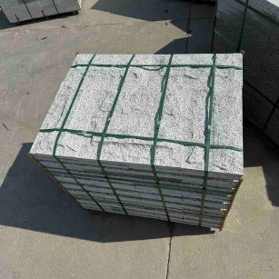 安顺 白麻花岗岩石材自然面蘑菇石成品