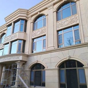 安顺 黄金麻花岗岩别墅外墙干挂