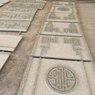 安顺 白麻花岗岩外墙立面雕刻板