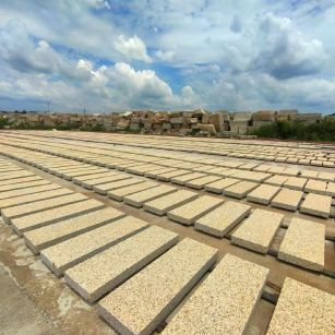 安顺 黄金麻荔枝面花岗岩石材地铺石防护中