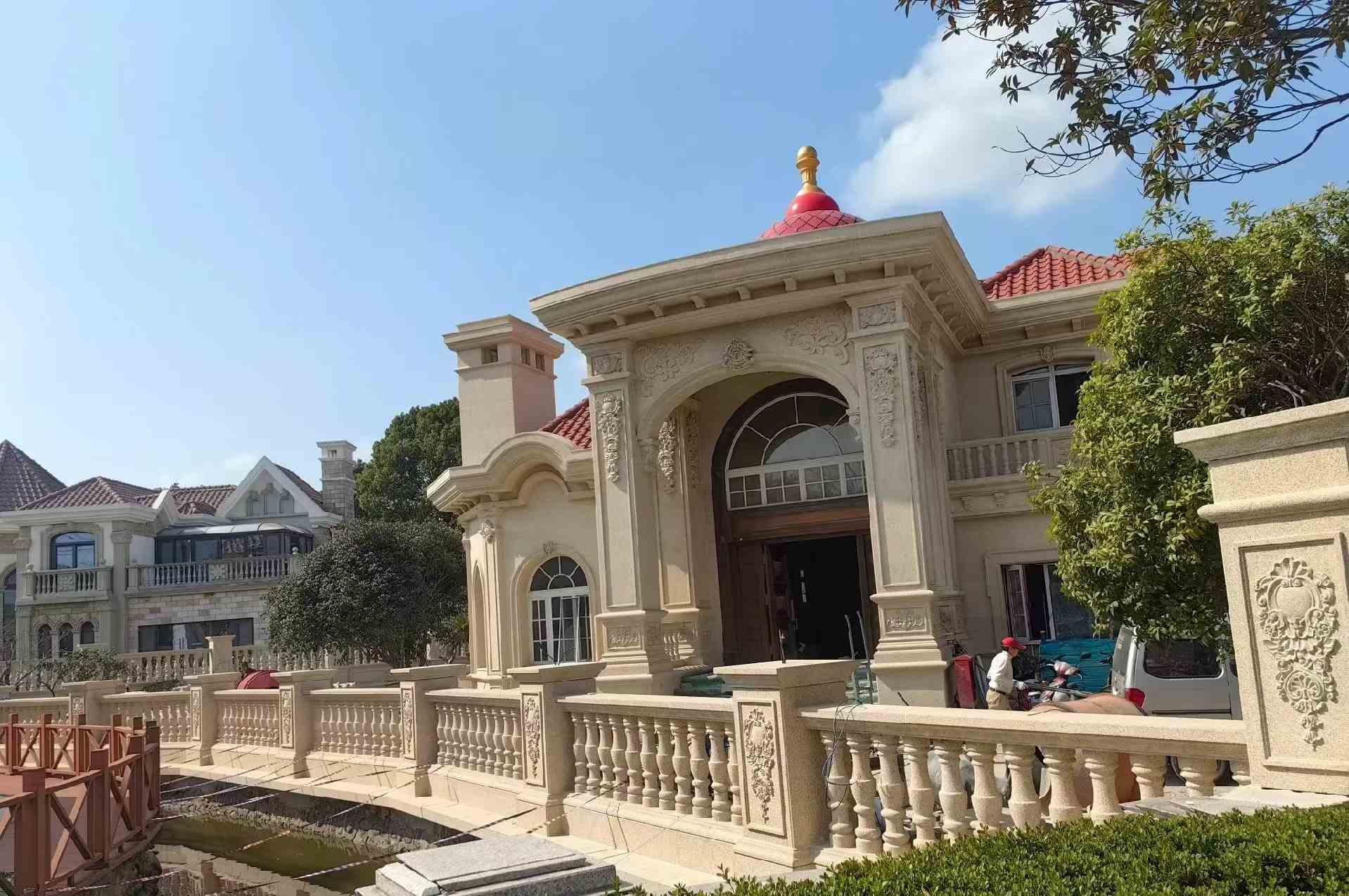 安顺 黄金麻花岗岩欧式别墅