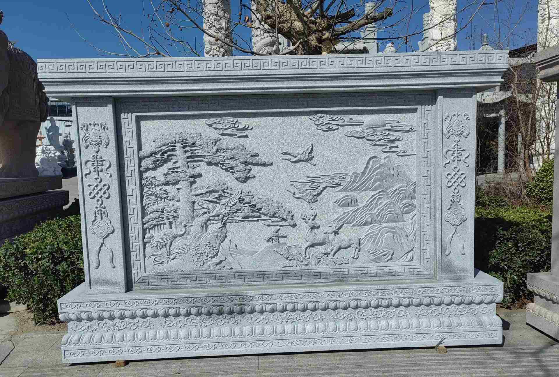 安顺 芝麻白大型照壁，屏风，影壁