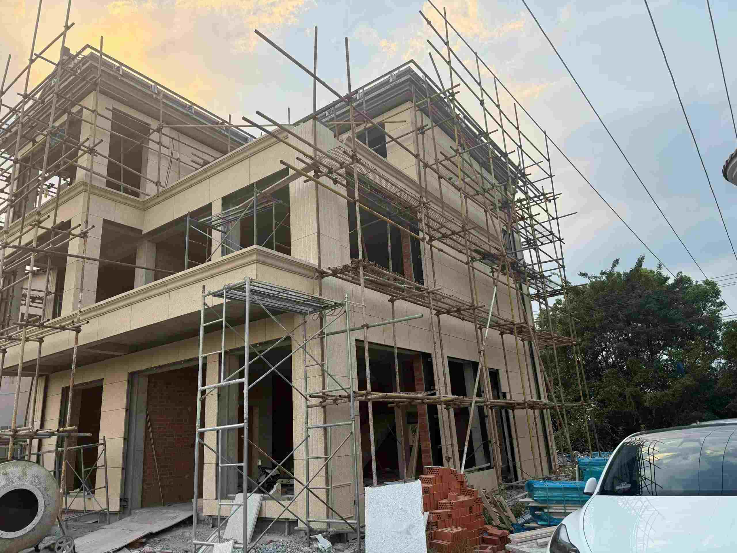 安顺 黄金麻荔枝面花岗岩外墙干挂