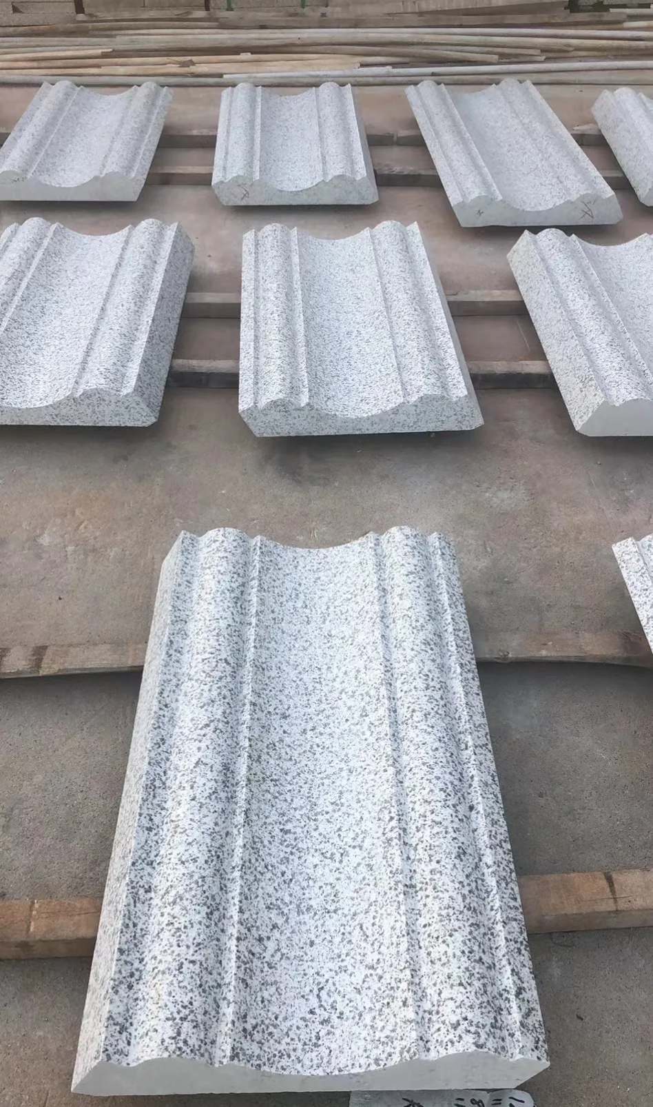 安顺 白麻花岗岩光面别墅线条