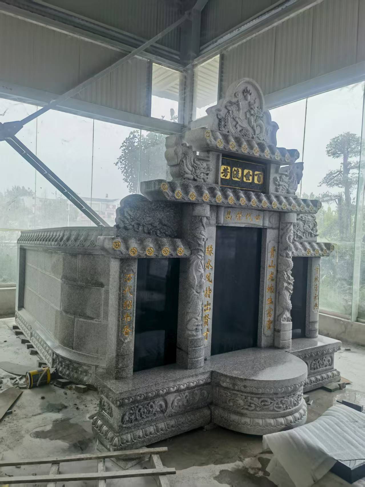 安顺 芝麻白墓碑效果展示图